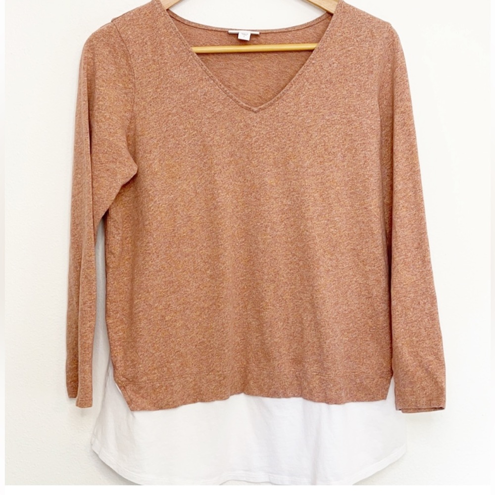J. Jill layered sweater top S